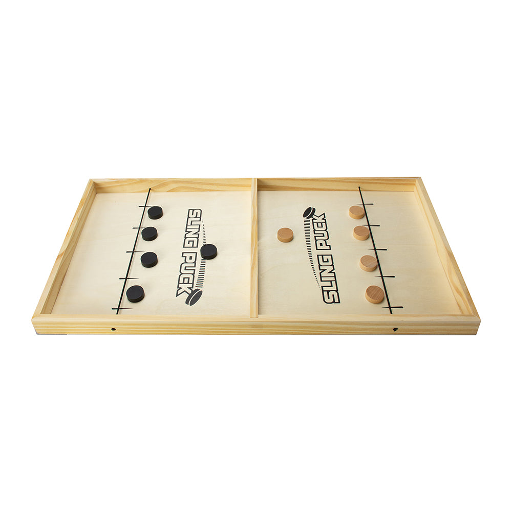 The Source Sling Puck Wooden Game Action & Precision Fun The Source Sling Puck Wooden Game Action & Precision Fun