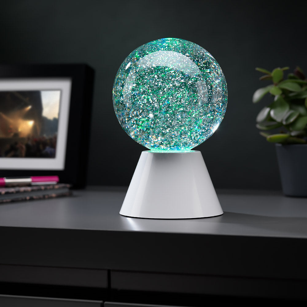 The Source Glitter Ball Light Mesmerizing LED Lamp