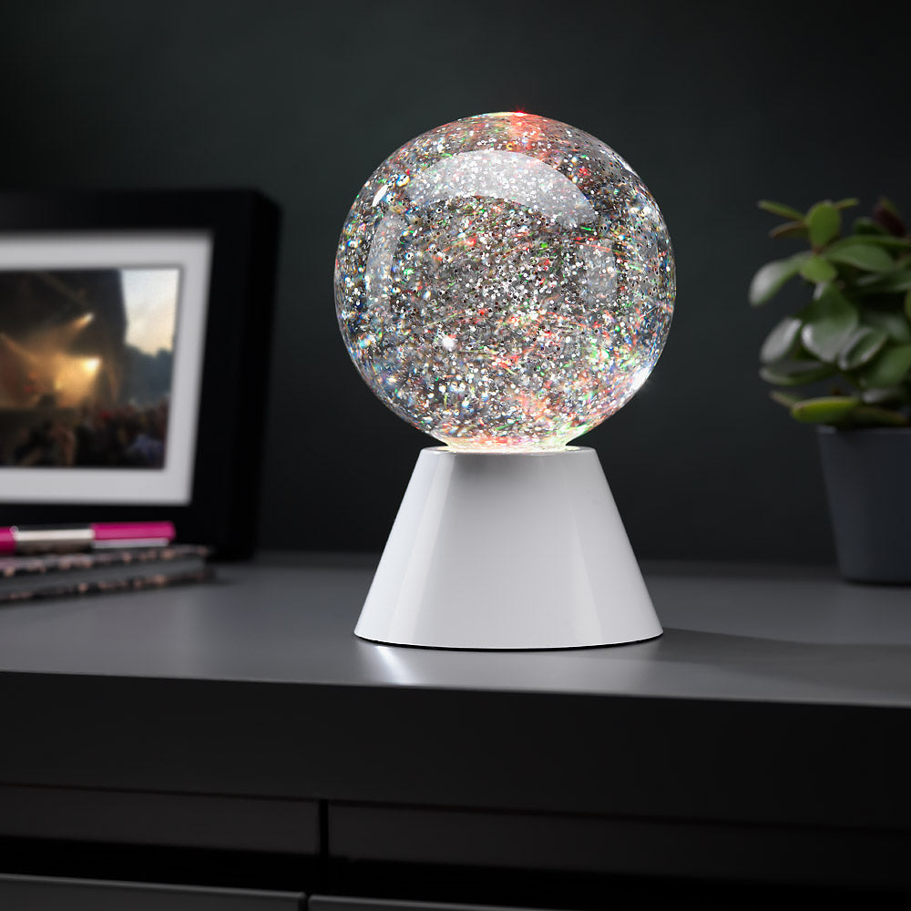 The Source Glitter Ball Light Mesmerizing LED Lamp