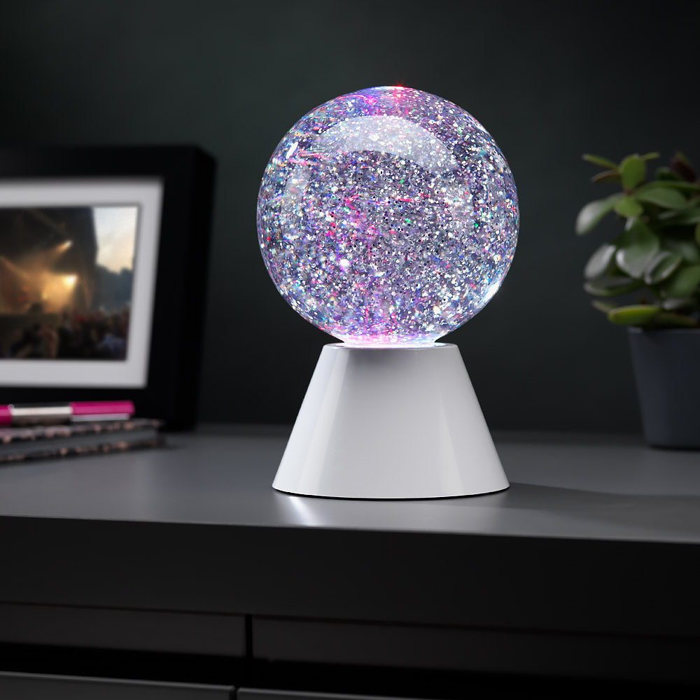 The Source Glitter Ball Light Mesmerizing LED Lamp