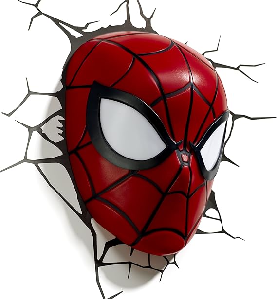 The Source 3D Marvel Spider Man Head Light Cool & Safe Design The Source 3D Marvel Spider Man Head Light Cool & Safe Design