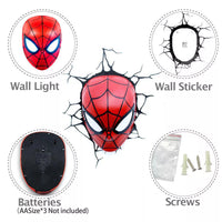 The Source 3D Marvel Spider Man Head Light Cool & Safe Design