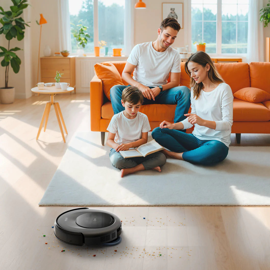 مكنسة كهربائية روبوتية من eufy Omni C20 - 7000 باسكال، تنظيف شامل