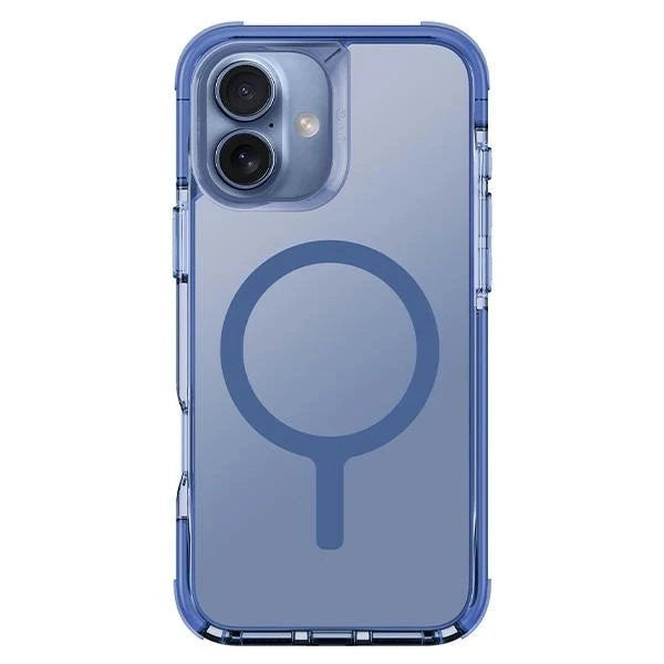 كفر UNIQ COMBAT لهاتف iPhone 16 6.1 MagClick لون Pearl Blue