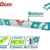 TOTAL 40cm Heavy-Duty Magnetic Spirit Level (TMT24086M) – Precision & Strength
