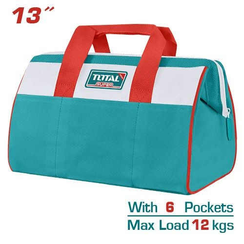 Total 13" Fabric Tool Bag (THT261325) – Durable & Spacious Storage