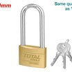 TOTAL TLK32402L Long Shackle Brass Padlock 40mm – Secure & Flexible