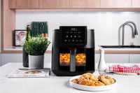 Nutricook NC-AFS100 Slim Air Fryer | 5L | 1500W | 4 Programs | Ceramic Coating | Viewing Window
