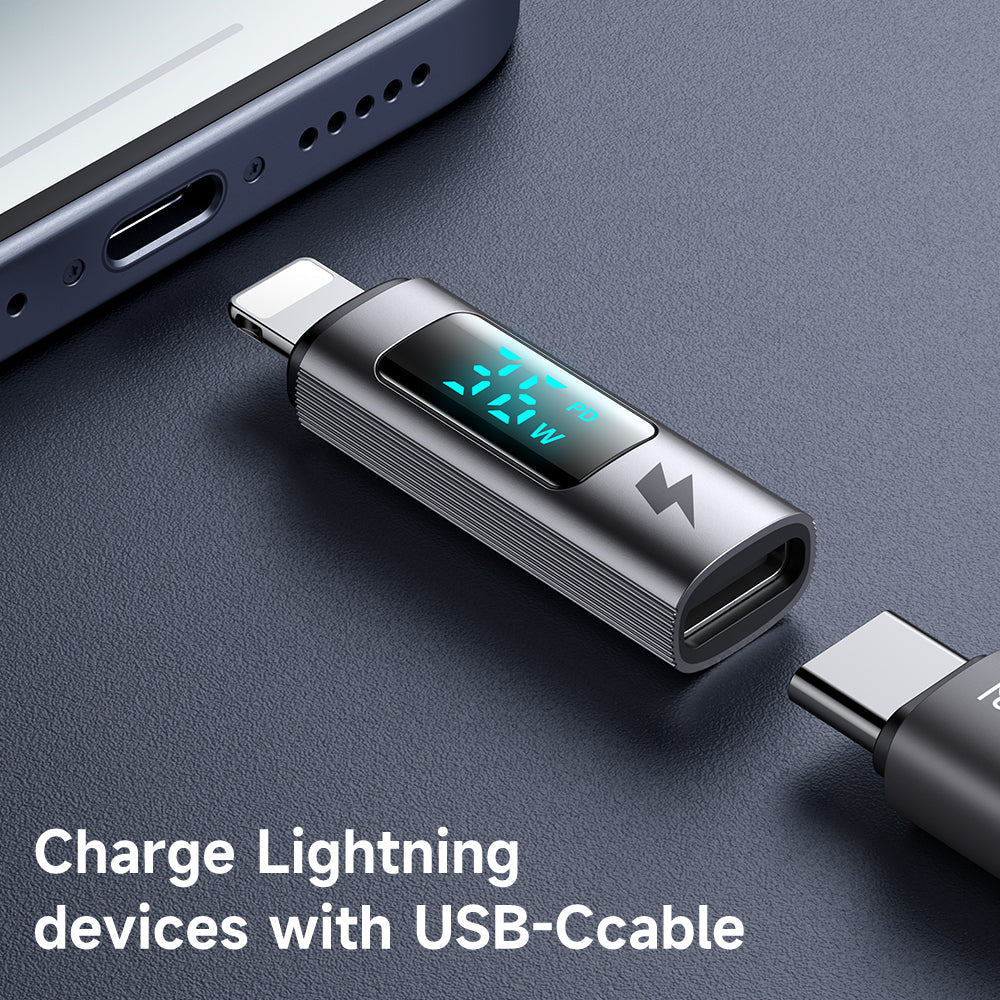 Mcdodo USB C to Lightning PD 36W Cable with Power Display - Black Mcdodo USB C to Lightning PD 36W Cable with Power Display - Black
