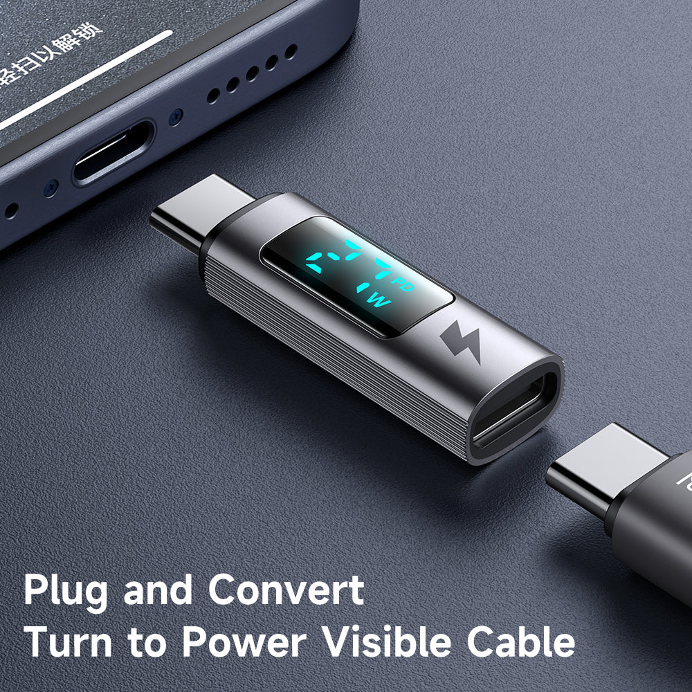 Mcdodo USB C Cable with Power Display & 100W Fast Charging - Black Mcdodo USB C Cable with Power Display & 100W Fast Charging - Black