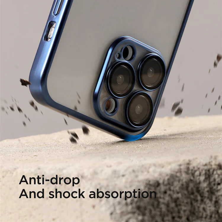 Joyroom Plated TPU Case with Lens protector for iP15 Series
