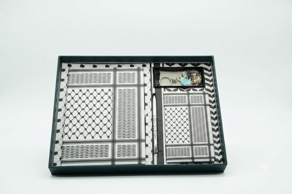 Kufiya Gift Set - Black & White