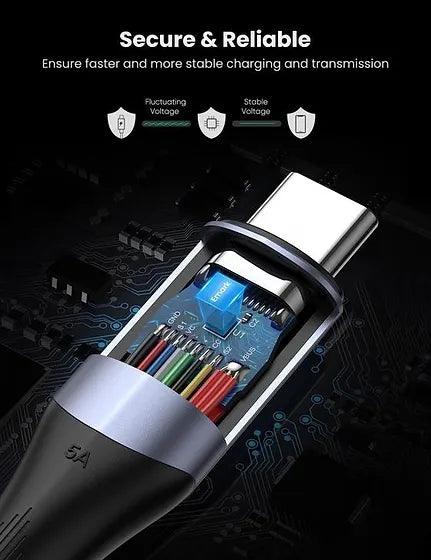 UGREEN USB-C 3.1 Gen2 5A Cable 1m Braided Black UGREEN USB-C 3.1 Gen2 5A Cable 1m Braided Black