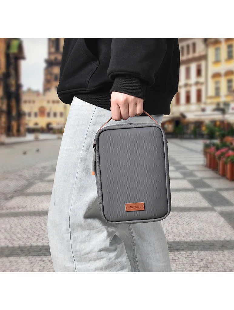 WiWU Minimalist Travel Pouch for Electronics Macbook Accessorie Organizer Bag