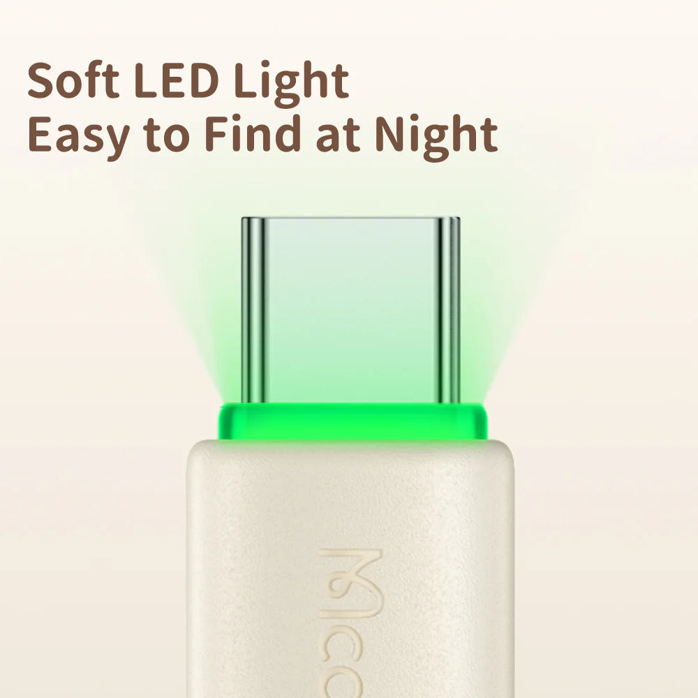 Mcdodo Silicone 6A USB C Data Cable with LED 1.2m Fast Charging Mcdodo Silicone 6A USB C Data Cable with LED 1.2m Fast Charging