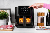 Nutricook NC-AFS100 Slim Air Fryer | 5L | 1500W | 4 Programs | Ceramic Coating | Viewing Window