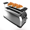 Cecotec Toastin' Time 1500 Inox 4-Slice Stainless Steel Toaster — Family-Sized Premium Toasting