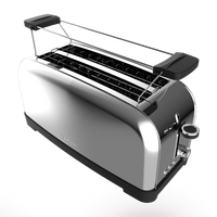 Cecotec Toastin' Time 1500 Inox 4-Slice Stainless Steel Toaster — Family-Sized Premium Toasting