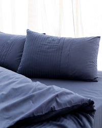 Adrien King Size Ribbed Duvet Cover Set - Madame Coco JO