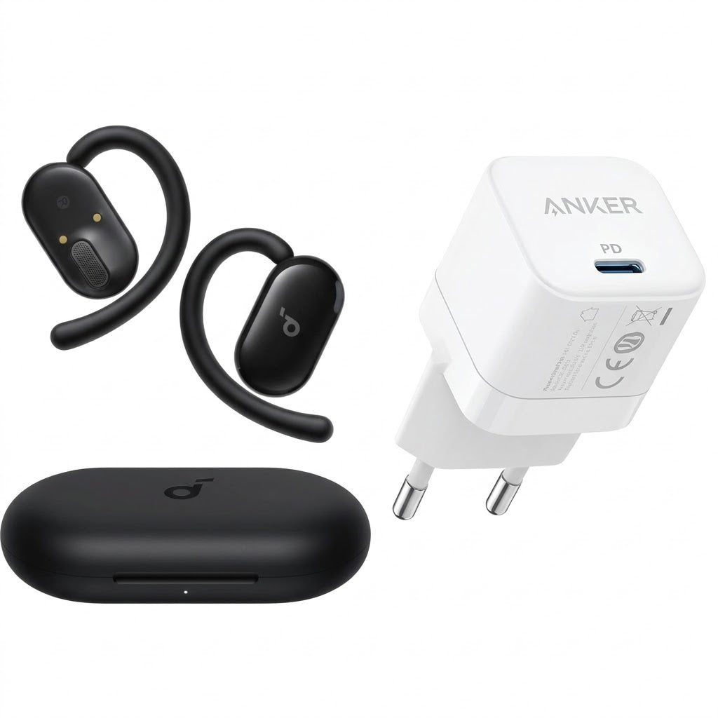 Anker 45W Charger + Soundcore V20i Headphones Bundle