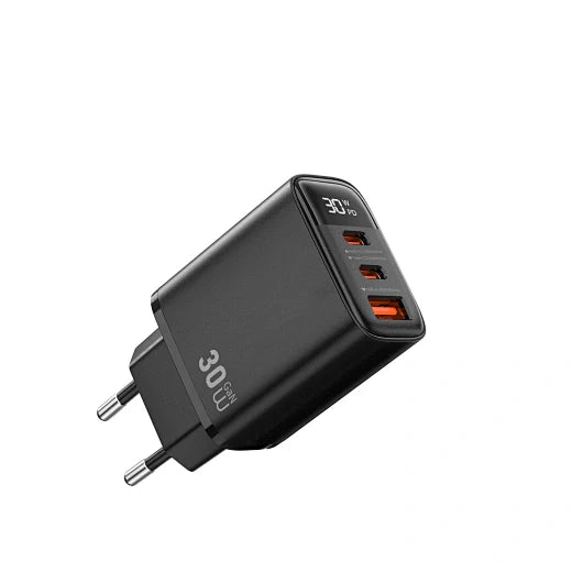 WiWU Firefly 30W GaN PD Fast Charger | 2 USB-C + USB-A WiWU Firefly 30W GaN PD Fast Charger | 2 USB-C + USB-A
