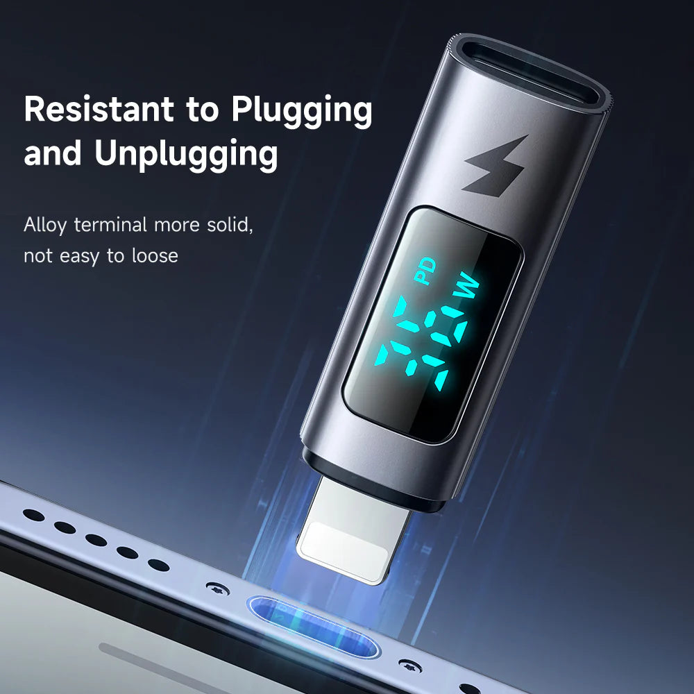Mcdodo USB C to Lightning PD 36W Cable with Power Display - Black Mcdodo USB C to Lightning PD 36W Cable with Power Display - Black