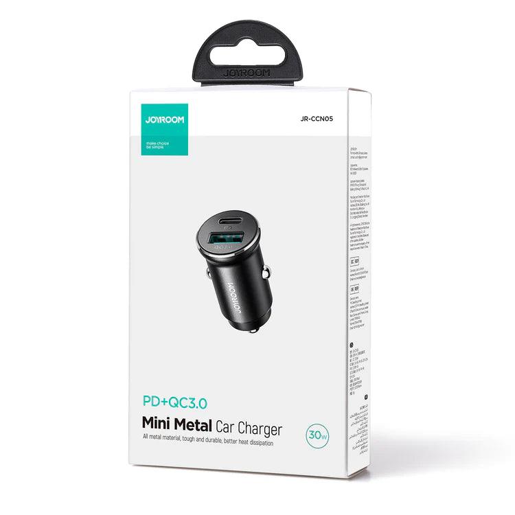 Joyroom 30W QC3.0+PD mini Metal Car Charger Joyroom 30W QC3.0+PD mini Metal Car Charger