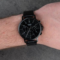 Casio Elegant Multifunction Black St. Steel Black Dial For Men MTP-E321B-1A