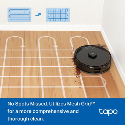 روبوت مكنسة كهربائية وممسحة ذكي مع قاعدة تثبيت Tp-Link Tapo RV30 Max Plus