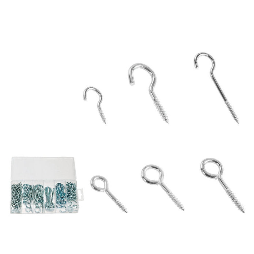 JADEVER Assorted Screw Hooks Set 151 Pieces JADEVER Assorted Screw Hooks Set 151 Pieces