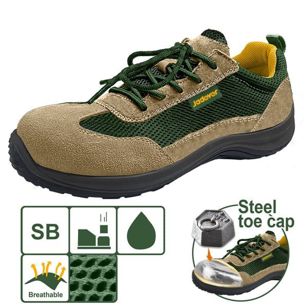 Jadever Suede Safety Shoes Size 39 Durable & Protective