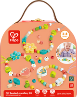 Hape DIY Beaded Jewellery Kit – 125 Wooden Beads Craft