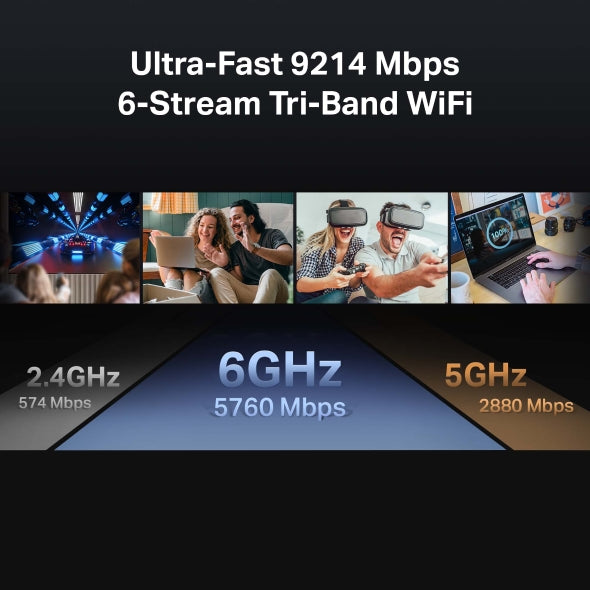 راوتر TP-Link Archer BE550 BE9300 - واي فاي 7 ثلاثي النطاق راوتر TP-Link Archer BE550 BE9300 - واي فاي 7 ثلاثي النطاق