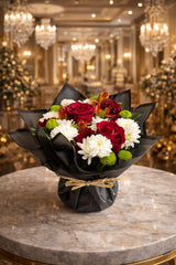 Rose & Paper Flower Base 14 – Elegant Floral Bouquet