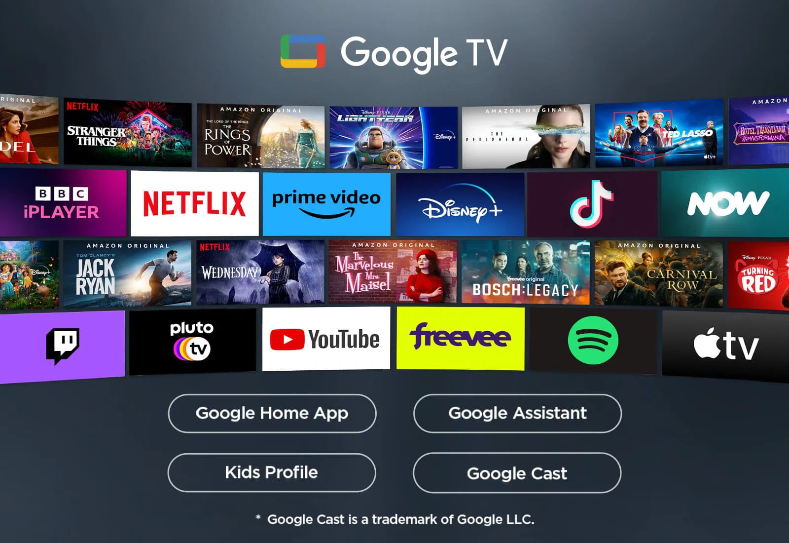TCL 43V6C 43" 4K HDR Smart Google TV | Dolby Vision | Dolby Atmos | MEMC | AiPQ Processor