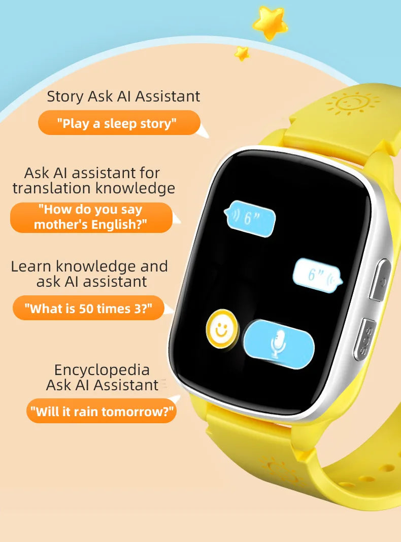 VIKUSHA VB1 4G GPS Kids Smart Watch – SOS, Heart Rate, IP67 Waterproof