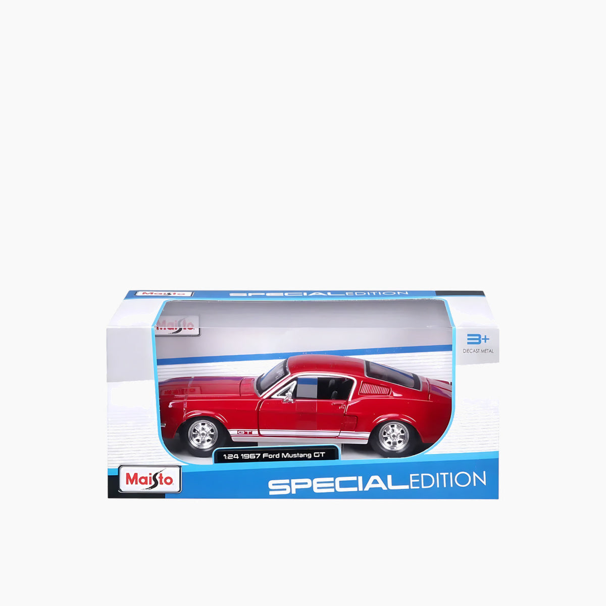 Maisto 1967 Ford Mustang GT Die-Cast Model Car – 1:24 Scale