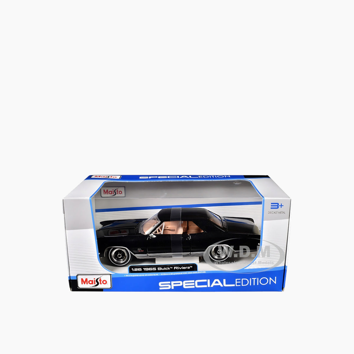 Maisto 1965 Buick Riviera Gran Sport Die-Cast Model Car – 1:26 Scale