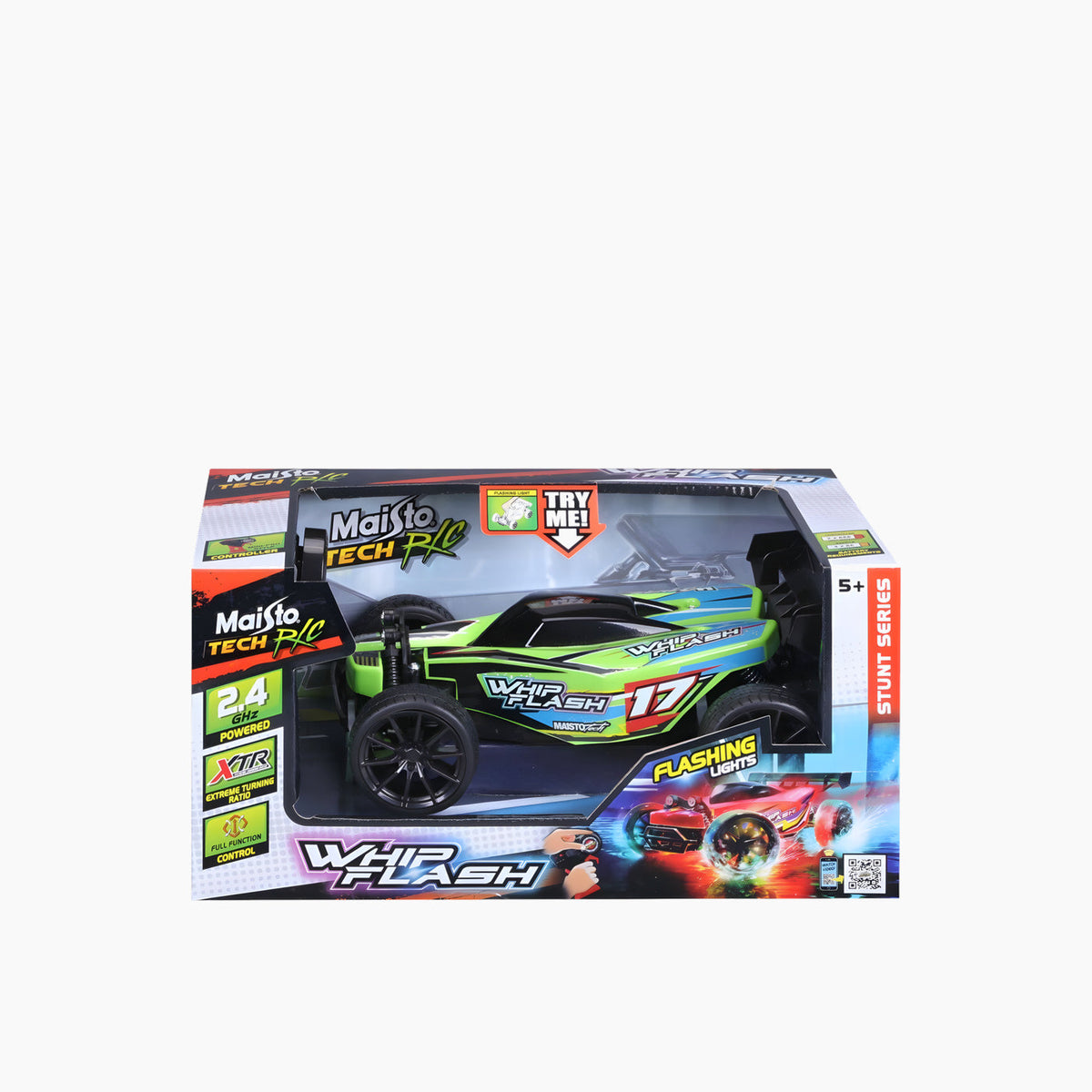 Maisto Whipflash – 2.4 GHz (incl Cell Batteries) Remote Control Car