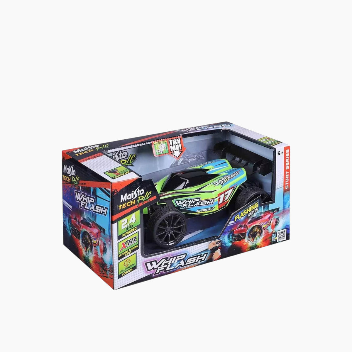 Maisto Whipflash – 2.4 GHz (incl Cell Batteries) Remote Control Car