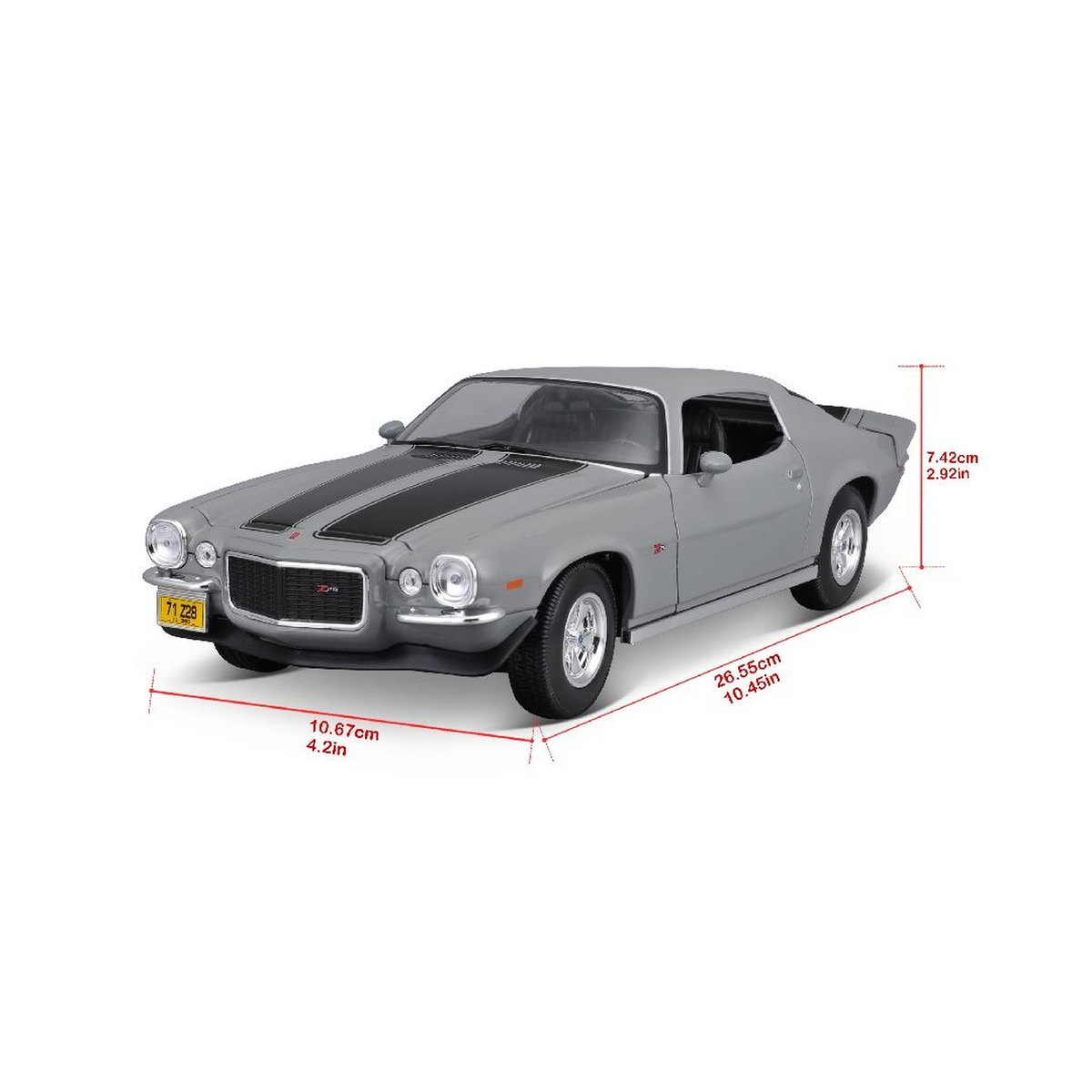 Maisto 1971 Chevrolet Camaro Die-Cast Model Car – 1:18 Scale