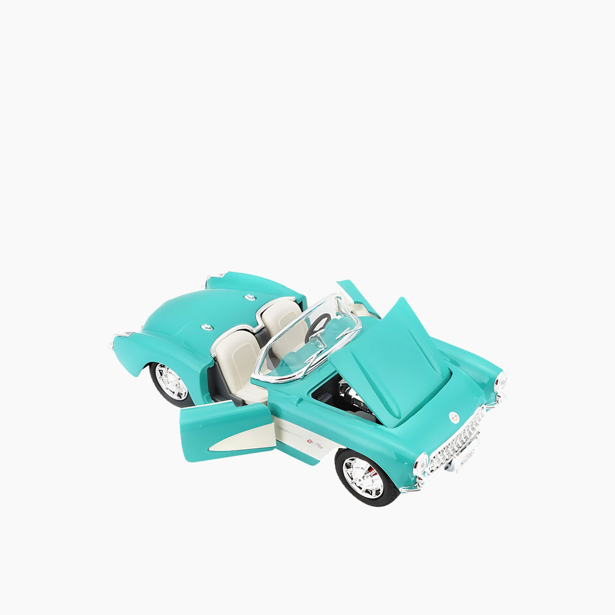 Maisto 1957 Chevrolet Corvette Die-Cast Model Car – 1:24 Scale