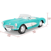 Maisto 1957 Chevrolet Corvette Die-Cast Model Car – 1:24 Scale