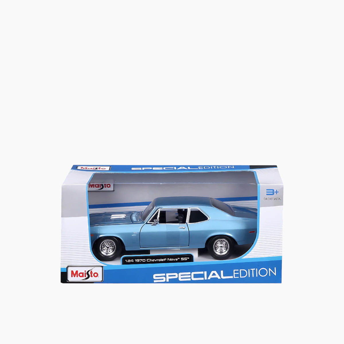 Maisto 1970 Chevrolet Nova SS Die-Cast Model Car – 1:24 Scale