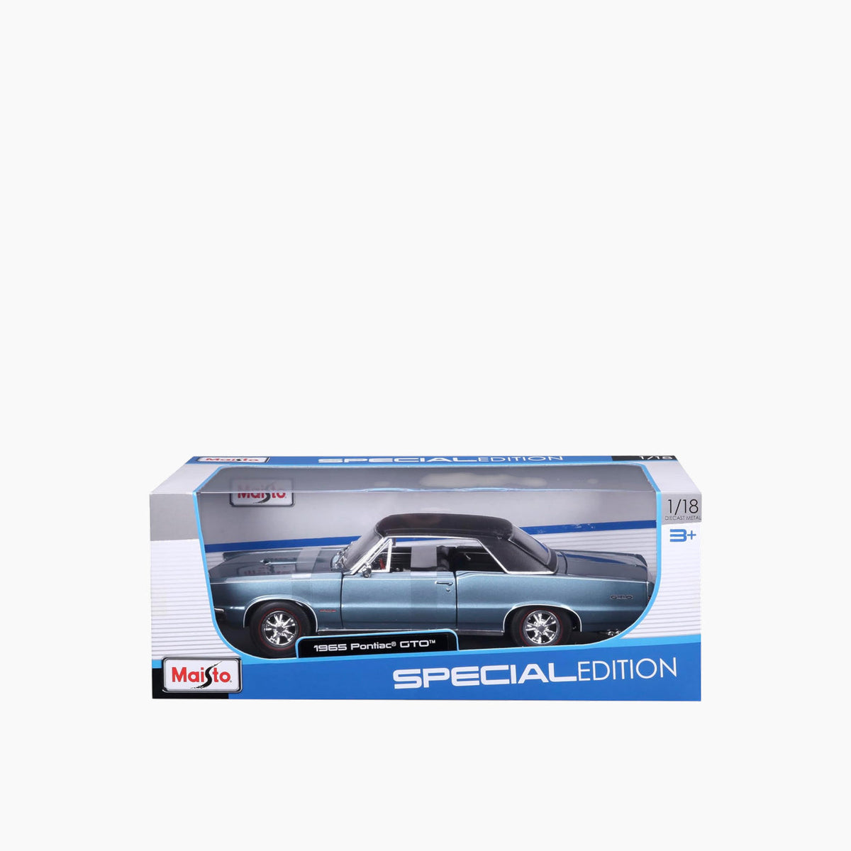 Bburago 1965 Pontiac GTO, Hurst Edition Die-Cast Model Car – 1:18 Scale