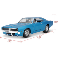 Maisto 1969 Dodge Charger R/T Die-Cast Model Car – 1:25 Scale
