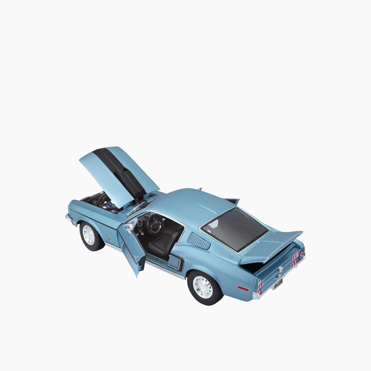 Bburago Ford Mustang GT Cobra Jet FB 1968 Die-Cast Model Car – 1:18 Scale