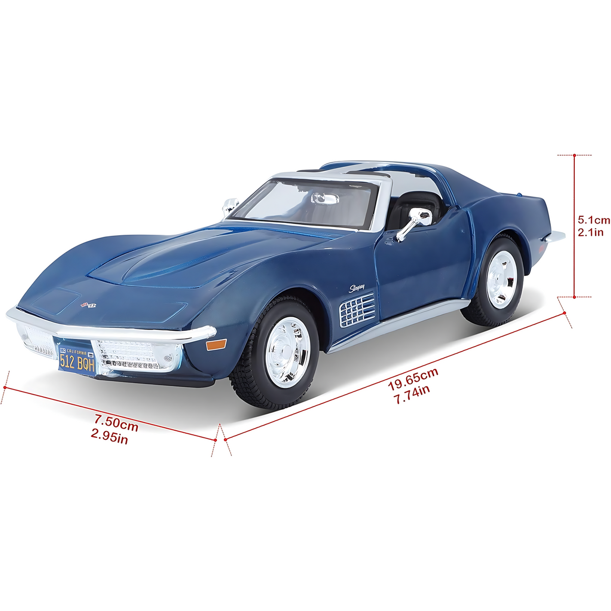 Maisto Chevrolet Corvette 1970 Die-Cast Model Car – 1:24 Scale