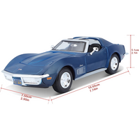 Maisto Chevrolet Corvette 1970 Die-Cast Model Car – 1:24 Scale