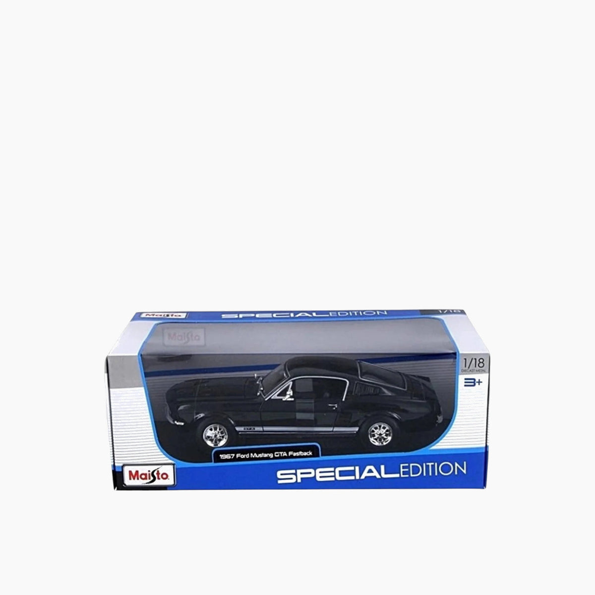 Maisto 1967 Ford Mustang Fastback Die-Cast Model Car – 1:18 Scale